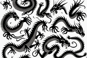 nice little dragon tattoo idea