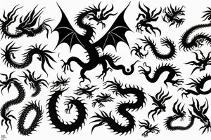 nice little dragon tattoo idea