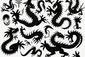 nice little dragon tattoo idea