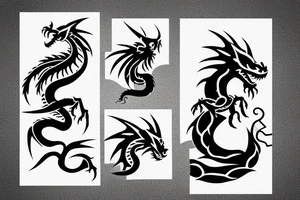 nice little dragon tattoo idea