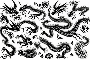 nice little dragon tattoo idea