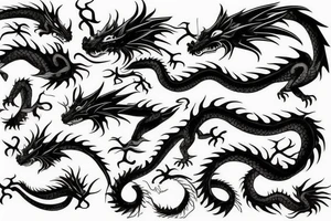nice little dragon tattoo idea