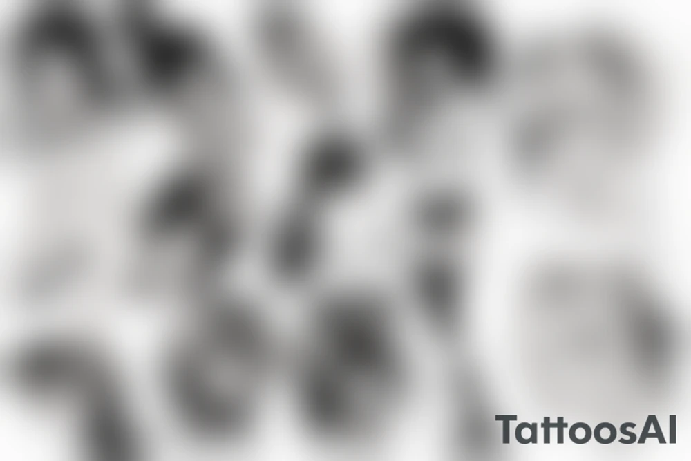 A hot anime girl tattoo idea