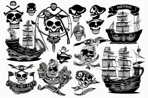 Pirate ship tattoo idea