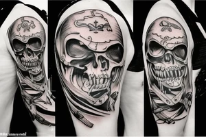 Pirate ship tattoo idea