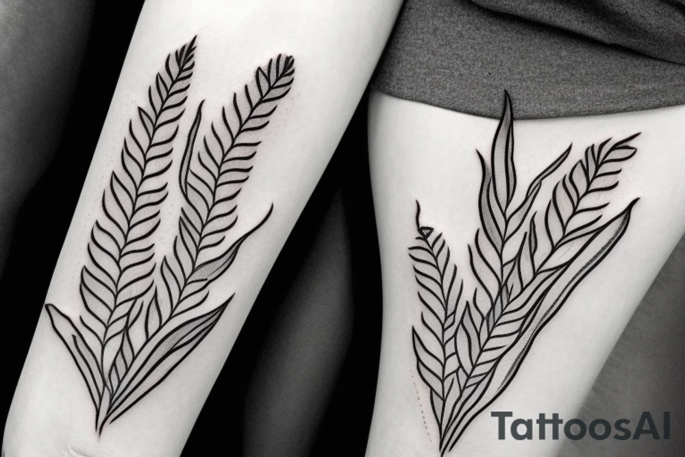 a maize plant tattoo idea