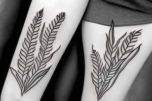 a maize plant tattoo idea