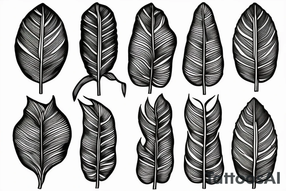 a maize plant tattoo idea