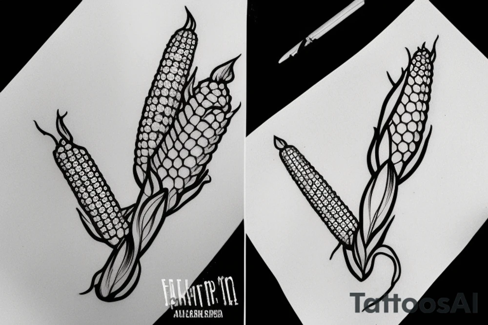a corn plant tattoo idea