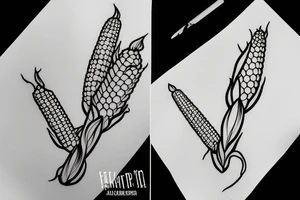 a corn plant tattoo idea
