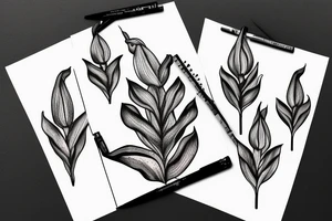a corn plant tattoo idea