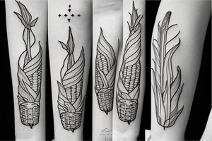 a corn plant tattoo idea