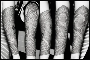 Floral forearm tattoo idea