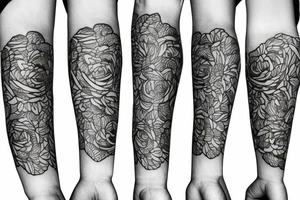 Floral wrap forearm taco tattoo idea