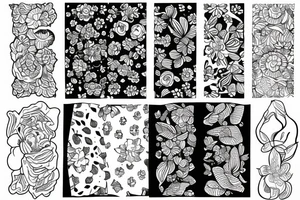 Floral wrap simple tattoo idea