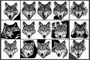 Pack of wolves tattoo idea