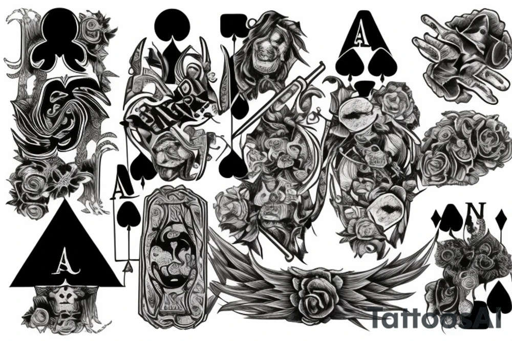 Ace of spades tattoo idea