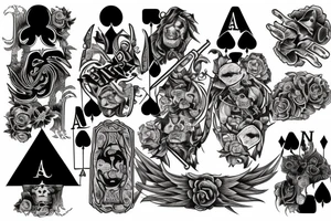 Ace of spades tattoo idea