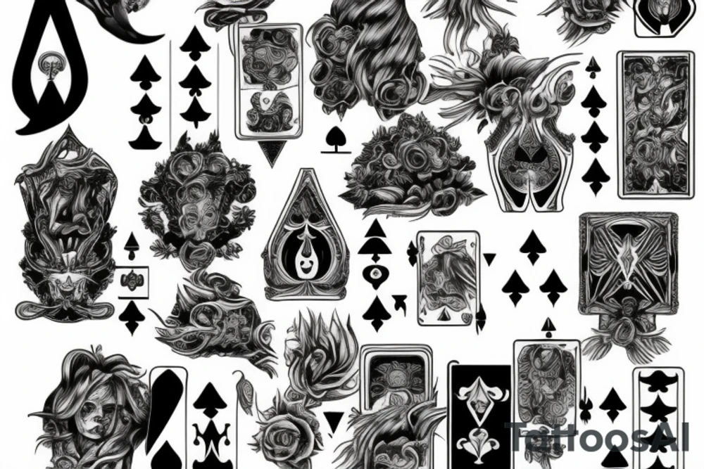Ace of spades tattoo idea