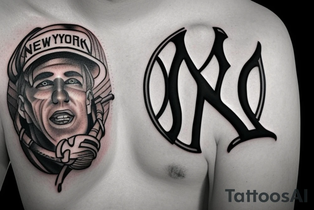 New York yankee logo tattoo idea
