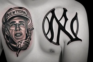 New York yankee logo tattoo idea