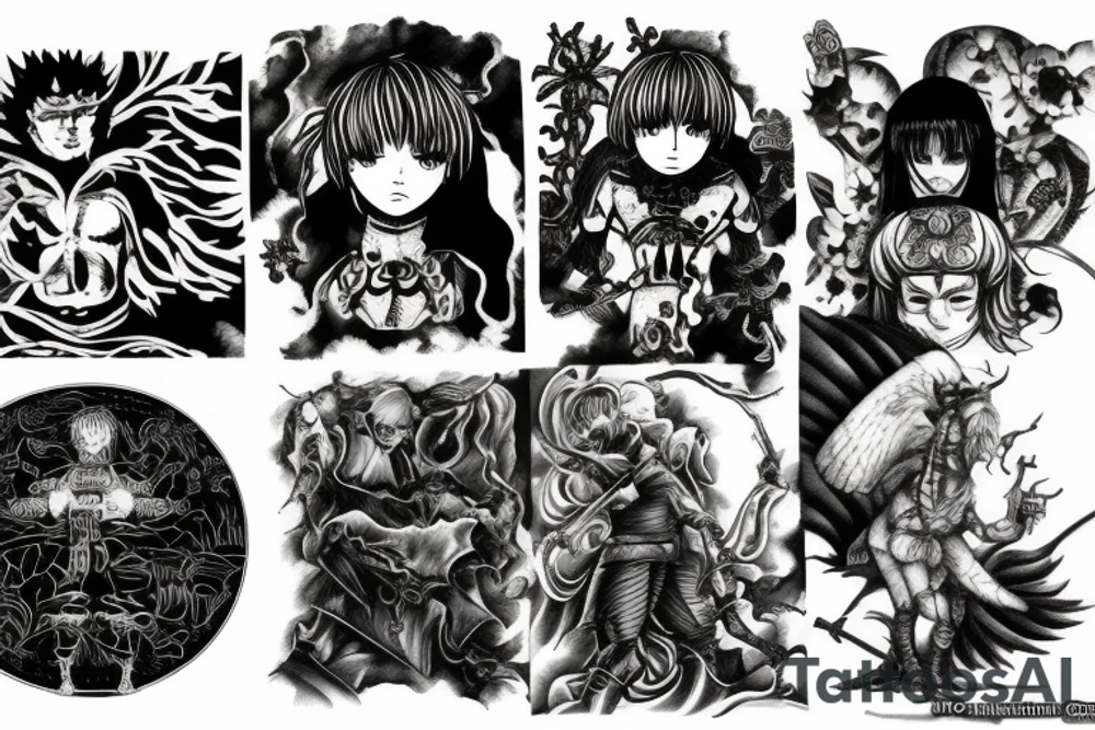 Berserk anime tattoo idea