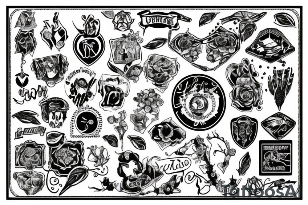 patch work tattoo idea