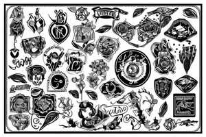 patch work tattoo idea