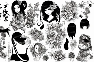 a girl tattoo idea