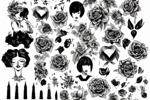 a girl tattoo idea