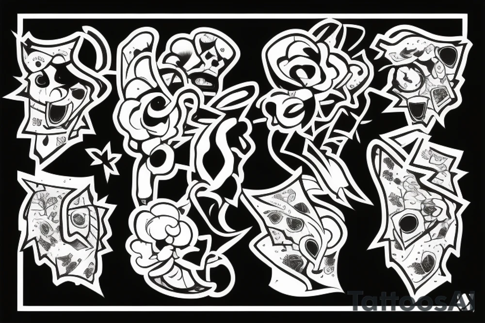 patchwork tattoo idea