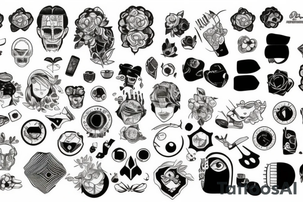 patchwork tattoo idea