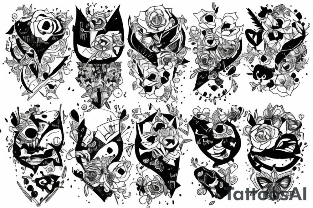 patchwork tattoo idea