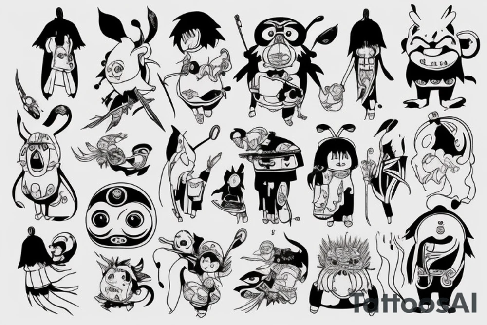 something from hayao miyazaki workds tattoo idea