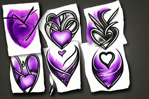 Purple Heart tattoo idea