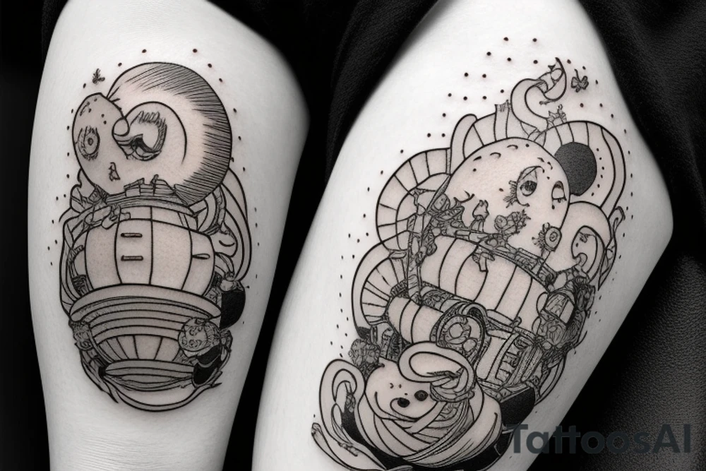 howl's moving castle tattoo idea
