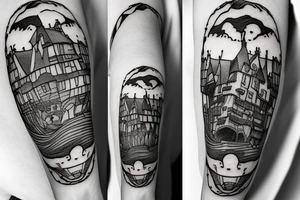 howl's moving castle tattoo idea