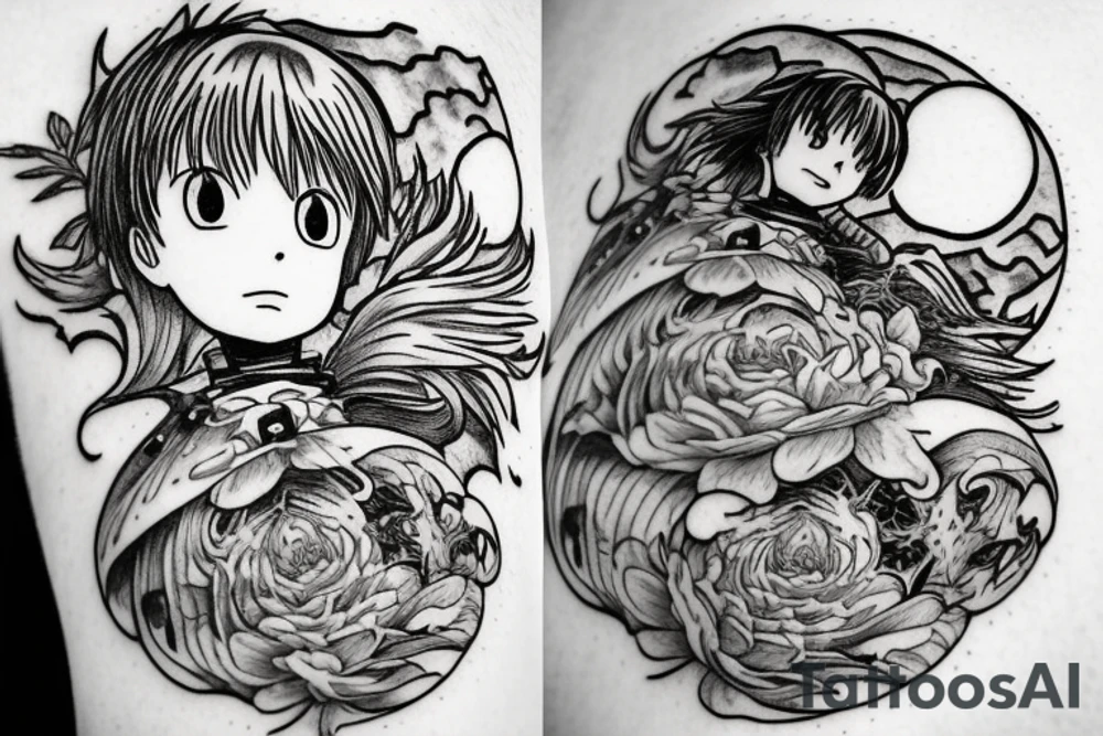 howl's moving castle tattoo idea