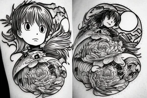 howl's moving castle tattoo idea