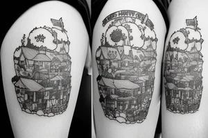 howl's moving castle tattoo idea