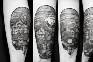howl's moving castle tattoo idea