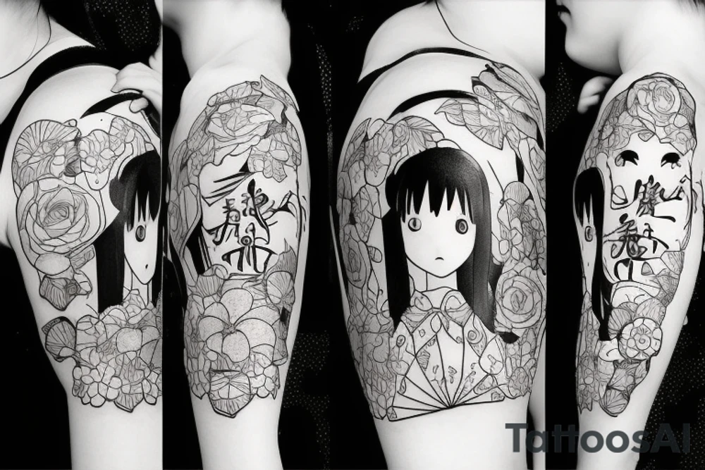 a girl tattoo idea