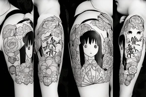 a girl tattoo idea
