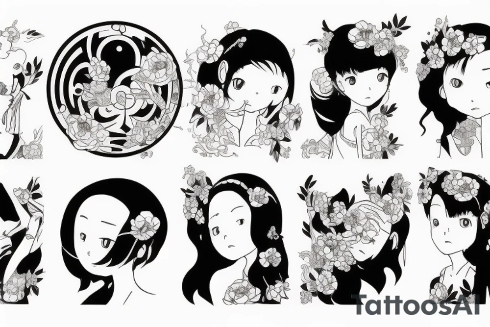 a beautiful women tattoo idea