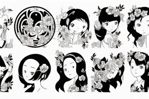 a beautiful women tattoo idea