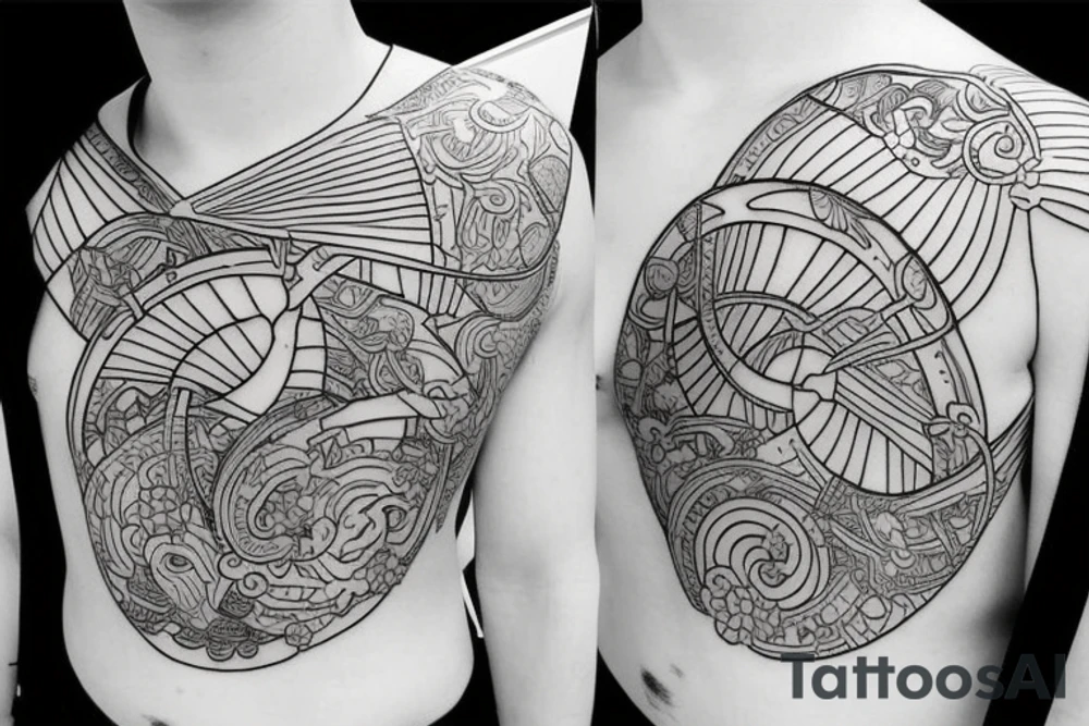 Virgo zodiac sign tattoo idea