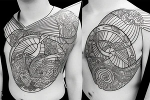 Virgo zodiac sign tattoo idea