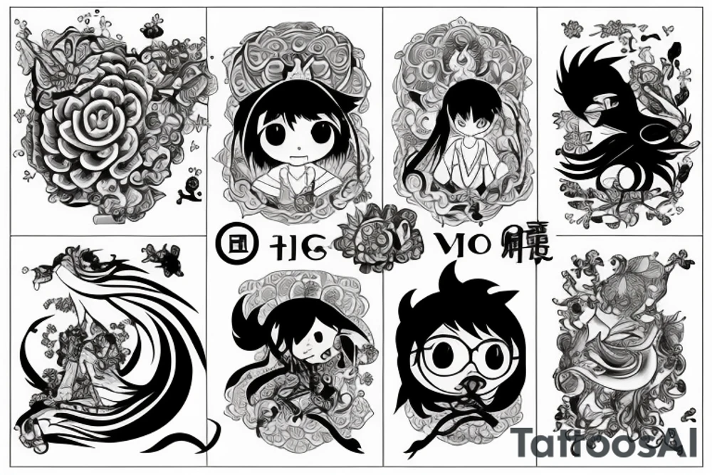 Virgo zodiac sign tattoo idea