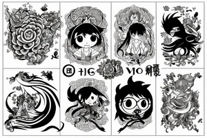 Virgo zodiac sign tattoo idea