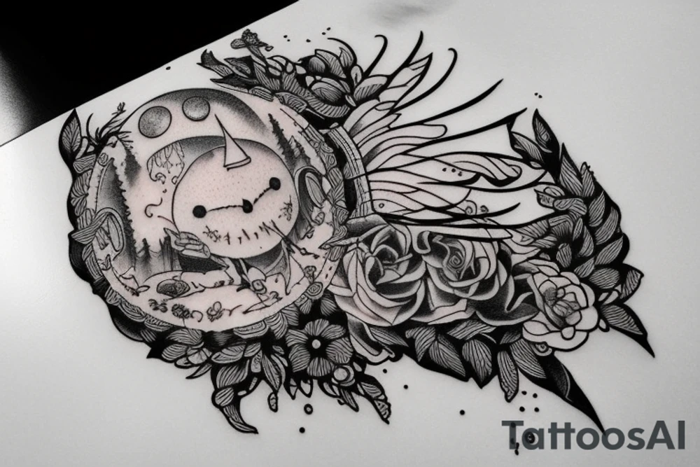 Virgo zodiac sign tattoo idea
